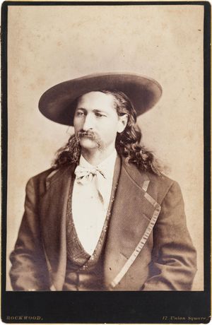 James Butler “Wild Bill” Hickok in an 1873 cabinet-card portrait by George G. Rockwood